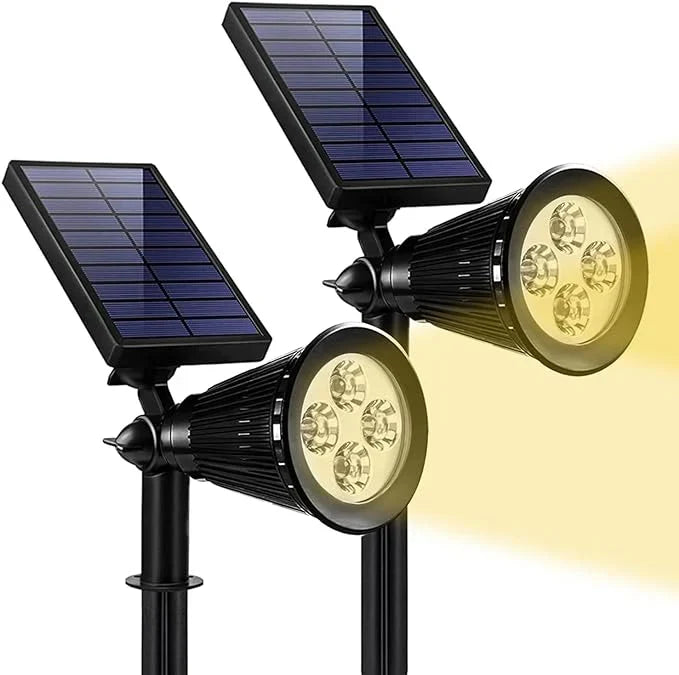 Automatische solar spot tuinverlichting met heldere LED. Waterdicht en verstelbaar voor sfeervolle verlichting buiten.