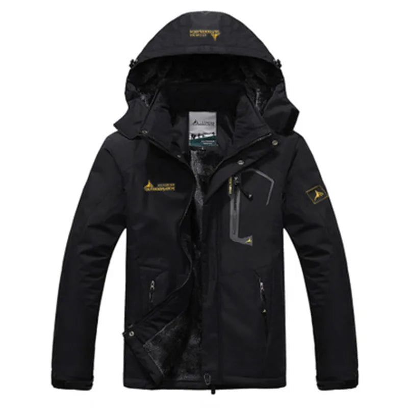 Heren winddichte winterparka, warm en stijlvol, perfect voor koude winterdagen en outdoor activiteiten.