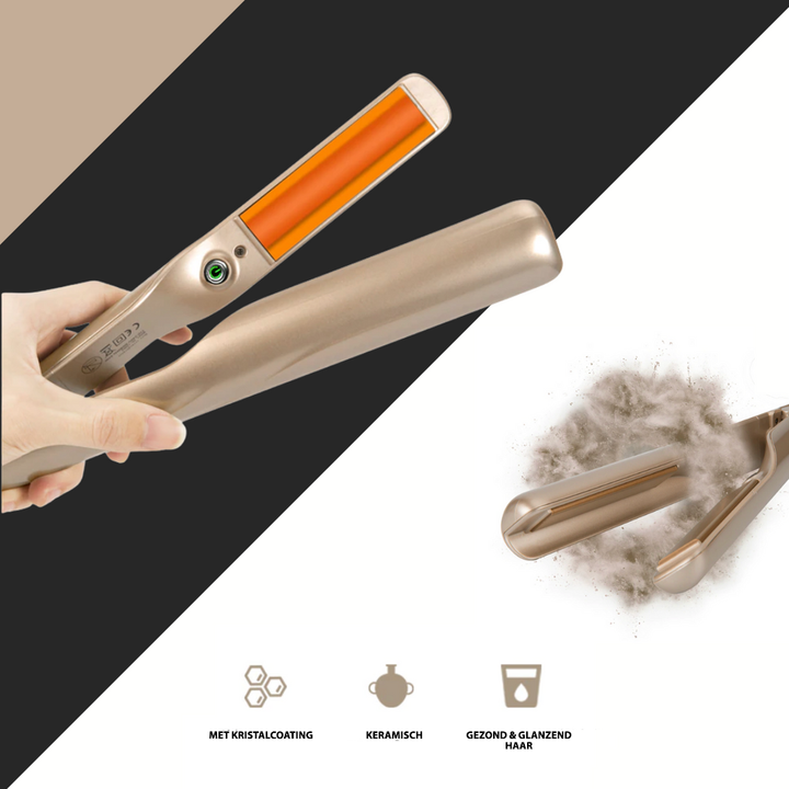Creëer moeiteloos prachtige krullen of perfect stijl haar met de veelzijdige KaysHair dames haarstyler.