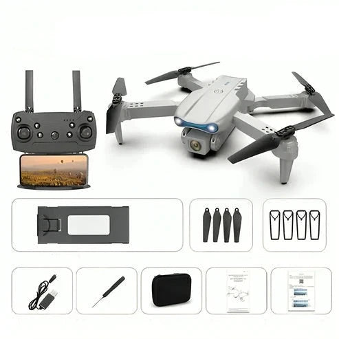 AeroVision 4K camera drone, ideaal voor beginners en professionele luchtfotografie met stabiele vlucht.