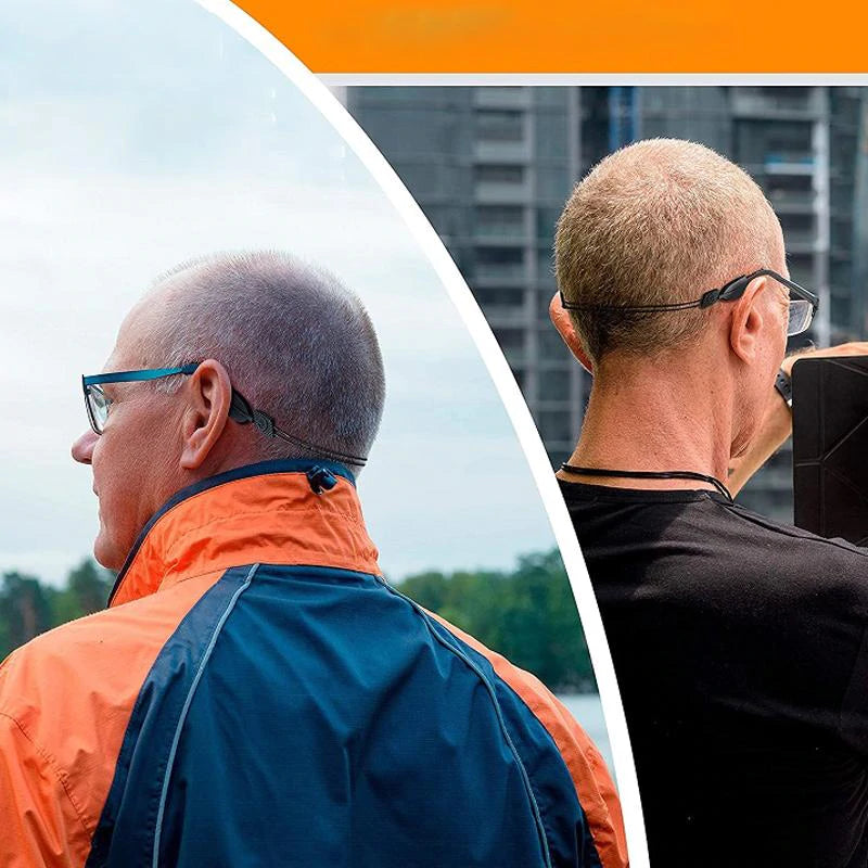 Verstelbare siliconen brilbandjes voor kinderen en volwassenen; voorkomt verlies bij sport, outdoor en spel.