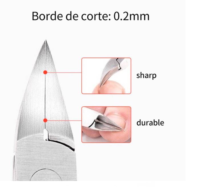 Professionele teennagelknipper voor dikke nagels, rvs, ergonomisch ontwerp voor nauwkeurige pedicure en voetverzorging.