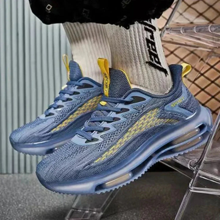 Atletische Hoymans heren running schoenen met antislip buitenzool; perfect voor outdoor training.