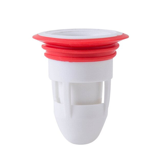 Zwarte silicone afvoerdeodorant om geuren, ongedierte en verstoppingen in keuken of badkamer afvoer te stoppen.