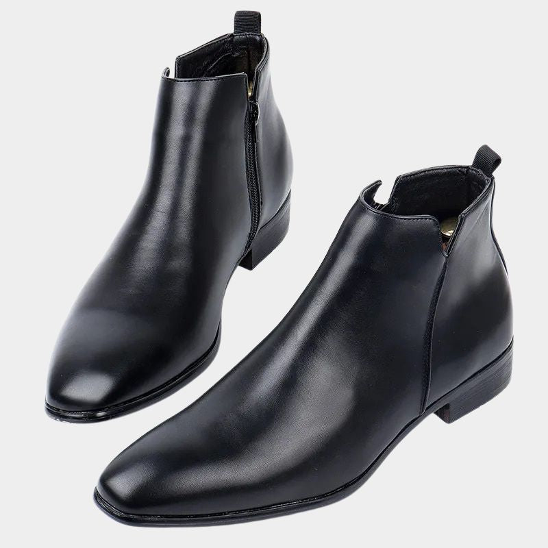 Klassieke retro leren heren laarzen Lars. Tijdloze stijl voor elke man, perfect voor vier seizoenen.