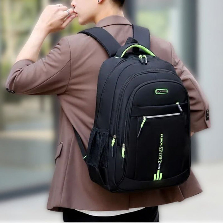 Heren waterdichte rugzak, ideaal voor werk & reizen. Stijlvol, functioneel met laptopvak.