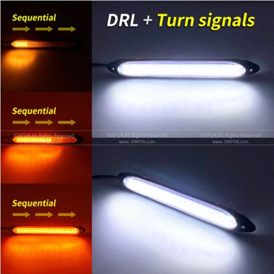 Innovatieve universele LED koplamp strip. Verbetert zicht, veiligheid en de algehele styling van uw auto.