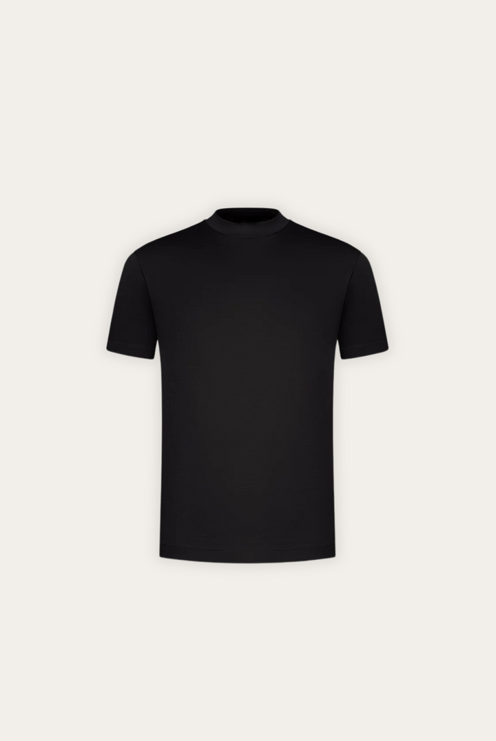 Stijlvol heren T-shirt Dario van merceriseerde katoen, tailored fit met ronde hals.