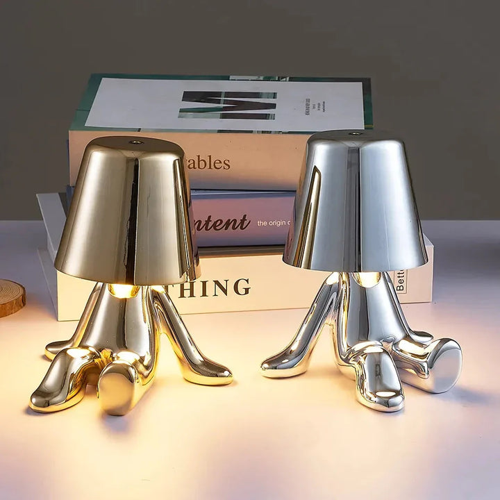 Draadloze GlowCraft LED tafellamp. Dimbaar, sfeervol warm licht. USB oplaadbaar en decoratief.