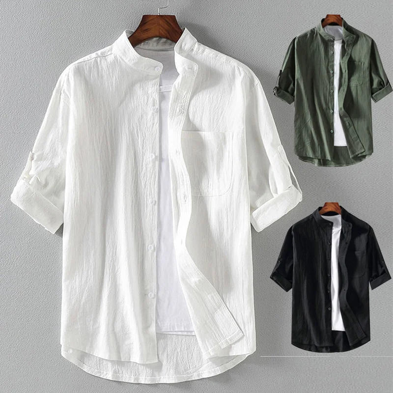 Heren plus size overhemd met comfortabele pasvorm, ideaal voor grote maten en stijlvolle herenmode.