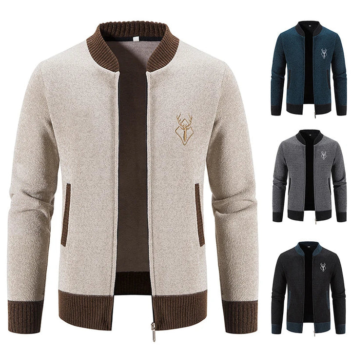 Warm en stijlvol heren gebreid vest voor de winter, perfect voor casual herfst- en wintermode.