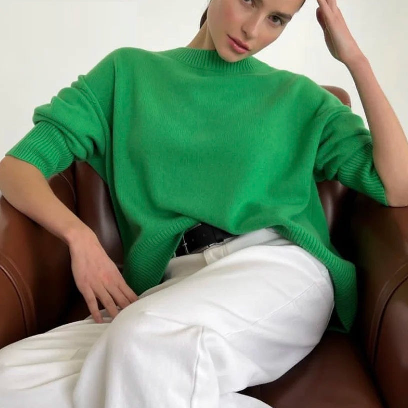 Dames kasjmier trui, zacht en comfortabel voor een modieuze look. Perfect voor elke gelegenheid.