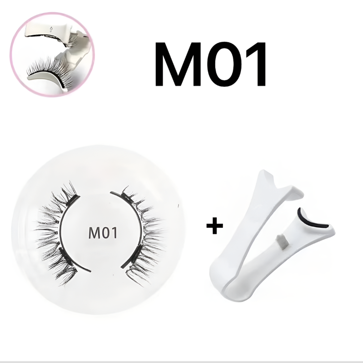 Herbruikbare magnetische wimperset met pincet voor eenvoudige applicatie en prachtige oogmake-up.