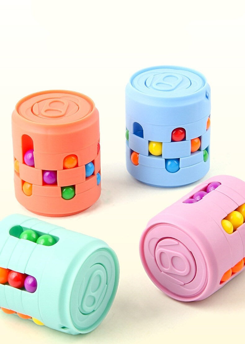 Kleurrijke unisex puzzel in blik voor stressverlichting en hersentraining. Perfect voor kinderen en volwassenen.