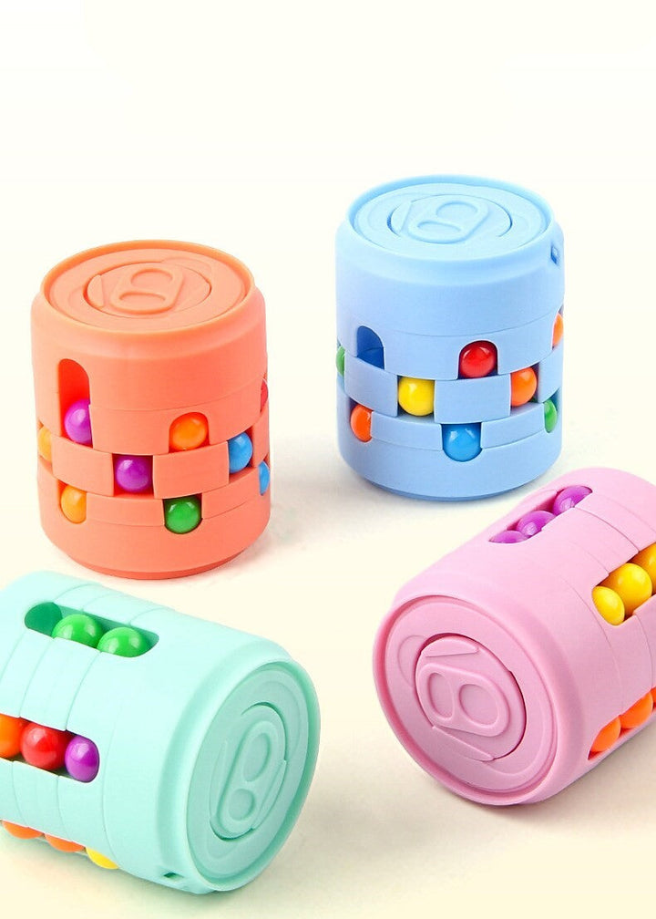 Kleurrijke unisex puzzel in blik voor stressverlichting en hersentraining. Perfect voor kinderen en volwassenen.