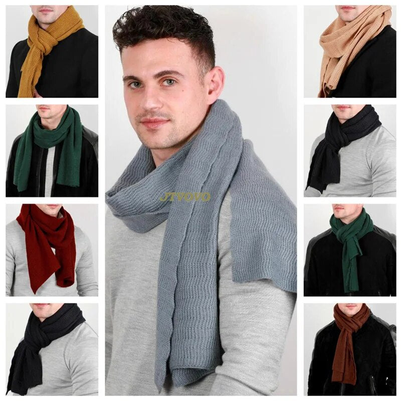 Dikke unisex kasjmier gebreide wintersjaal, luxe en warm voor herfst/winter.