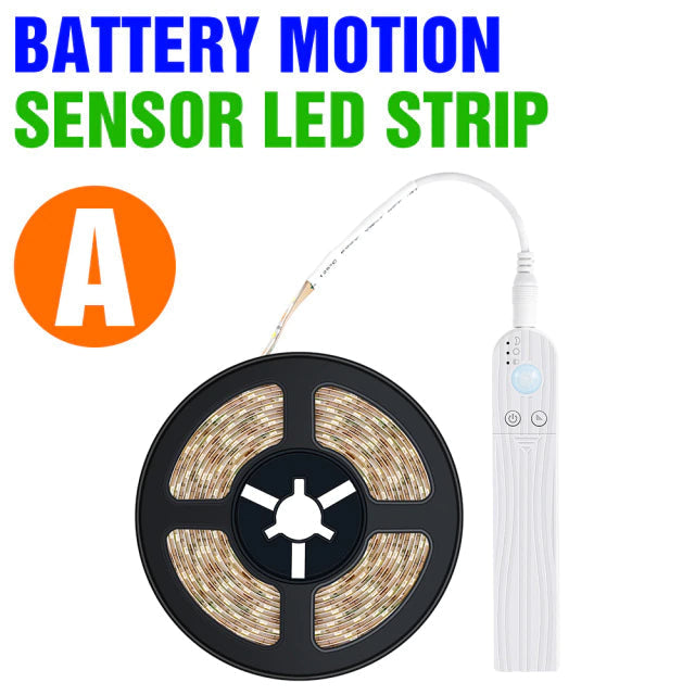 Slimme LED lichtstrip met bewegingssensor. Ideaal voor kast, bed of gang. Eenvoudig te installeren en energiezuinig.