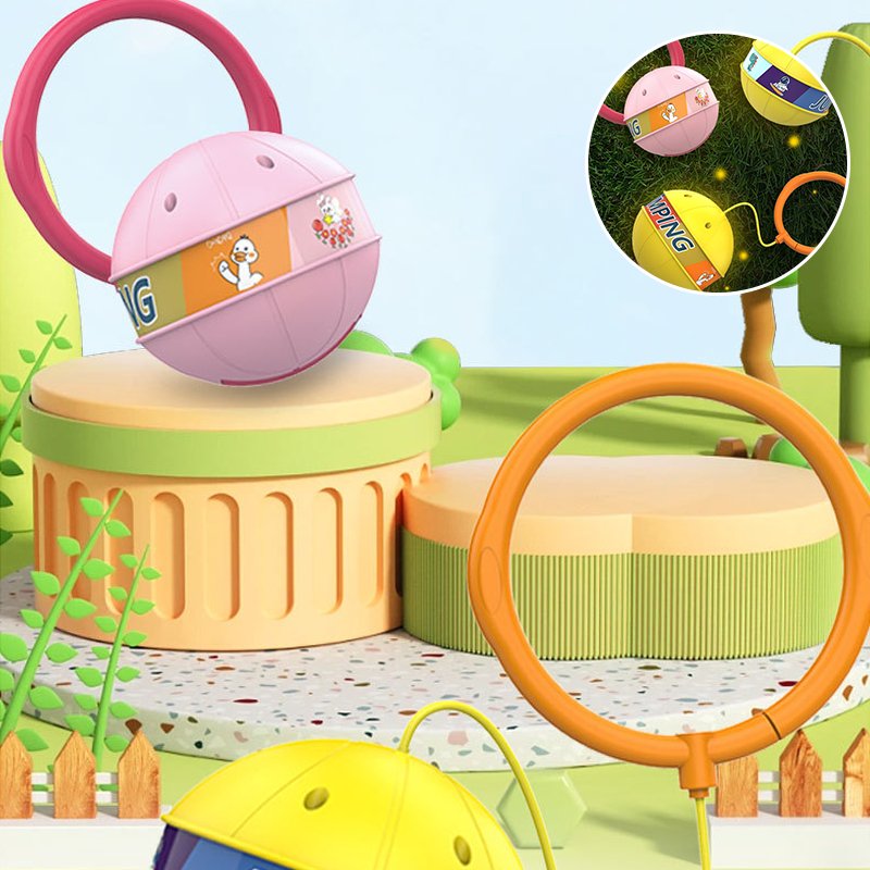 Verlicht interactief springspeelgoed voor kinderen; stimuleert balans, coördinatie en actief speelplezier.