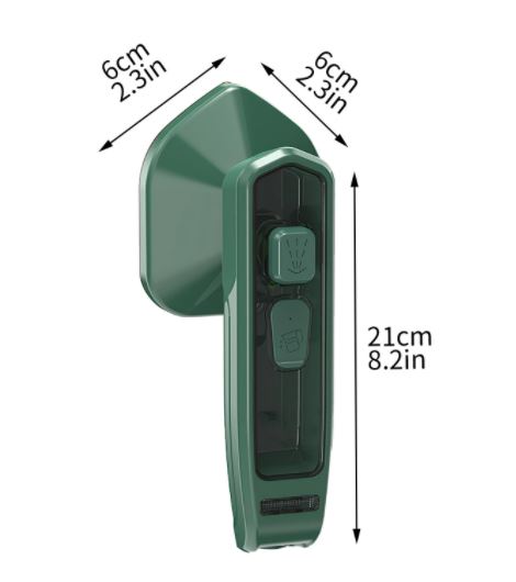 2-in-1 compacte mini strijkijzer & steamer, essentieel voor kreukvrije kledingverzorging thuis of onderweg.
