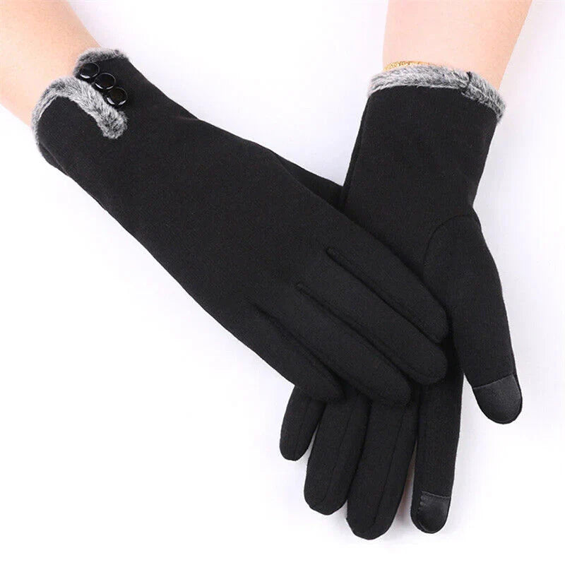 Dames luxe touchscreen winterhandschoenen, warm & stijlvol, perfect voor koud weer.