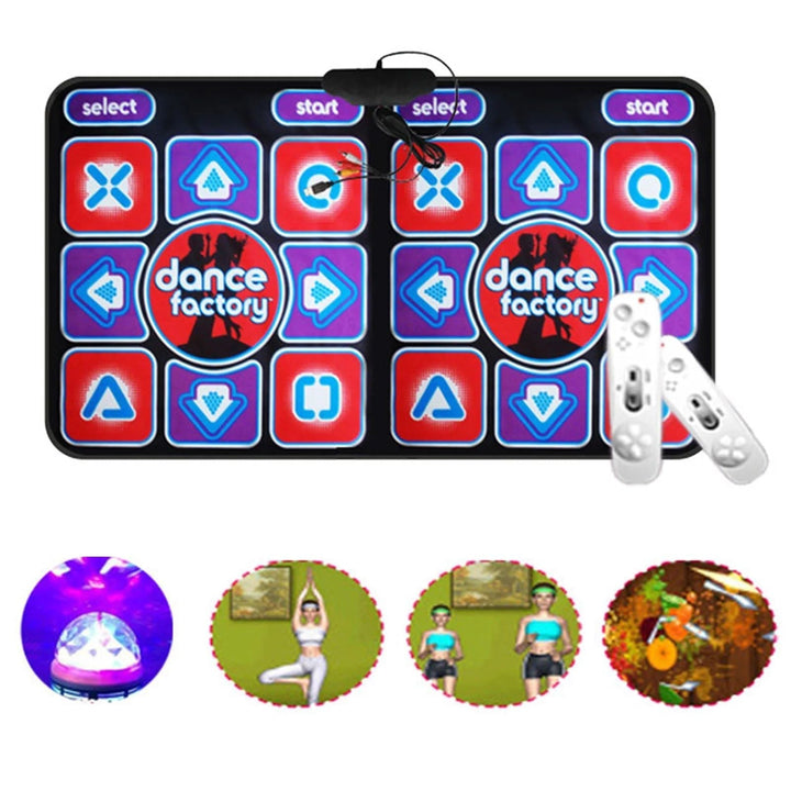 Interactieve dansmat voor twee personen, perfect cadeau voor gaming en actieve fitness thuis.