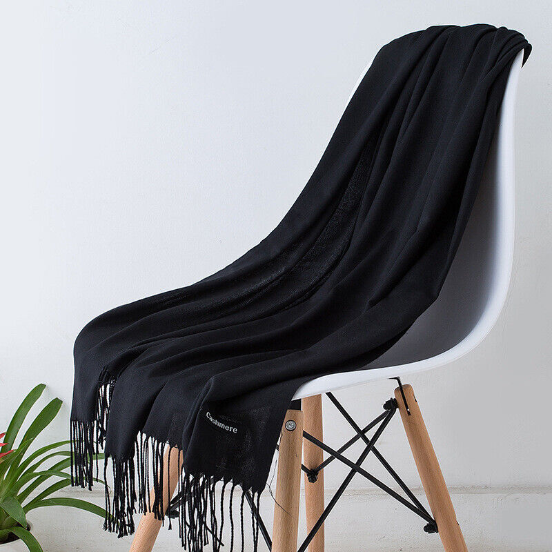 Dames Bria kasjmier sjaal, zacht en warm, ideaal winter accessoire. Stijlvolle effen omslagdoek voor modebewuste vrouw.