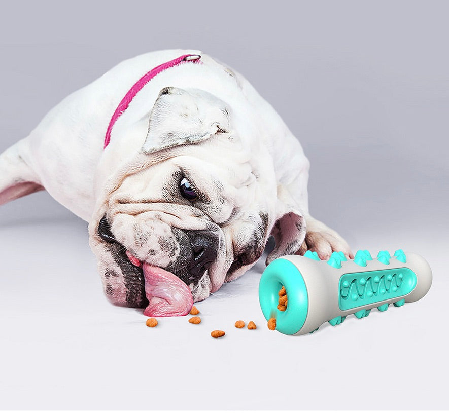 Chewly kauwspeeltje tegen tandplak, versterkt hondengebit. Duurzaam rubberen speelgoed voor mondhygiëne.