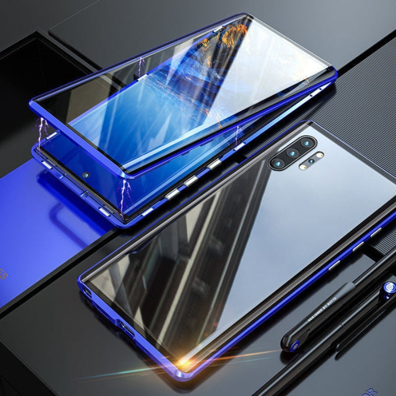 Magnetische glazen Samsung hoesje van Fortiq, biedt schokbestendige, volledige bescherming voor je Samsung Galaxy.