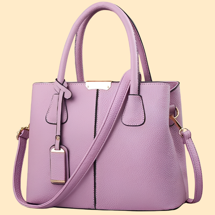 Elegante leren schoudertas voor dames, ideaal als veelzijdig mode accessoire voor dagelijks en avondgebruik.
