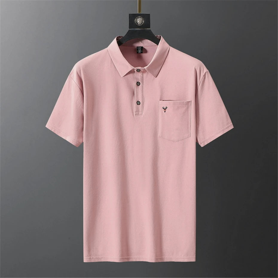 Heren plus size polo shirt, modieus en comfortabel voor elke zomerse gelegenheid.