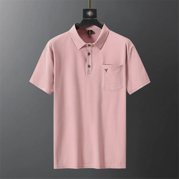 Heren plus size polo shirt, modieus en comfortabel voor elke zomerse gelegenheid.