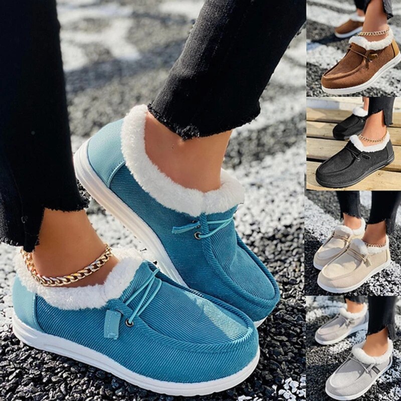 Dames orthopedische instap sneakers. Ideaal voor casual wintercomfort met voetondersteuning.