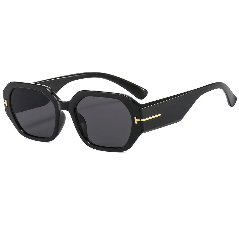 Dames retro vierkante zonnebril met UV400 bescherming, trendy design voor stijlvolle dames.