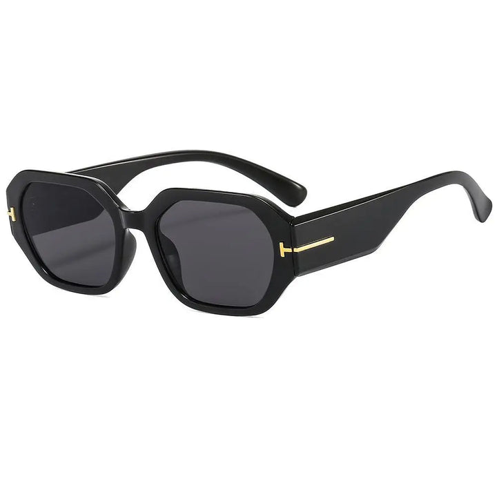 Dames retro vierkante zonnebril met UV400 bescherming, trendy design voor stijlvolle dames.