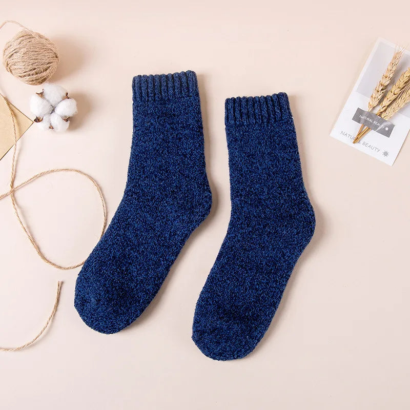 Warme, comfortabele thermische wintersokken (3 paar) voor volwassenen, ideaal tegen de winterkou.