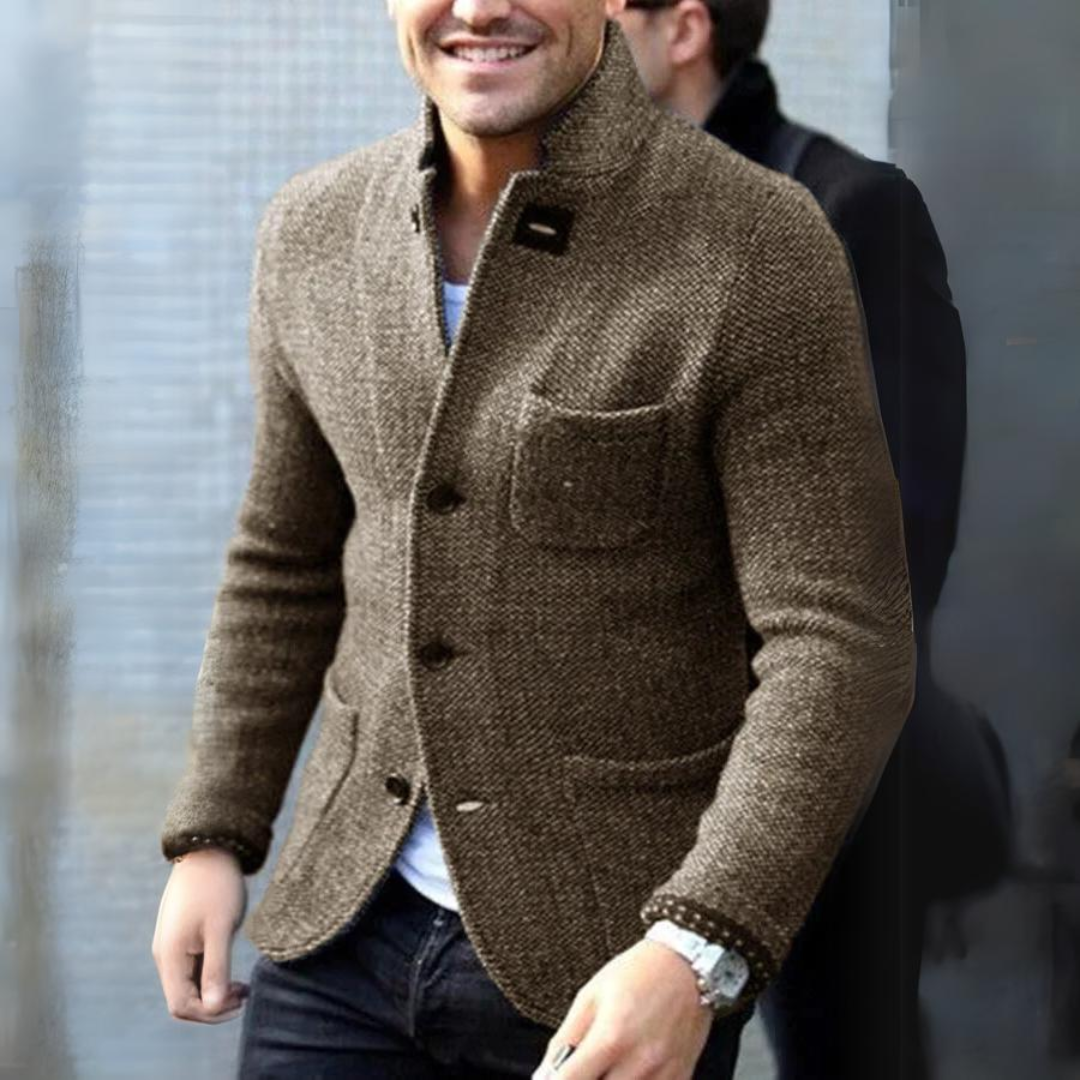 Klassiek stijlvol herenvest, perfect voor elegante herfst- en winteroutfits. Comfortabel en veelzijdig.