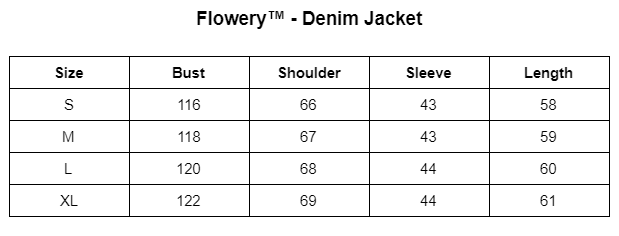 Dames denim jas met trendy bloemige accenten; een essentieel item voor modieuze dameskleding.