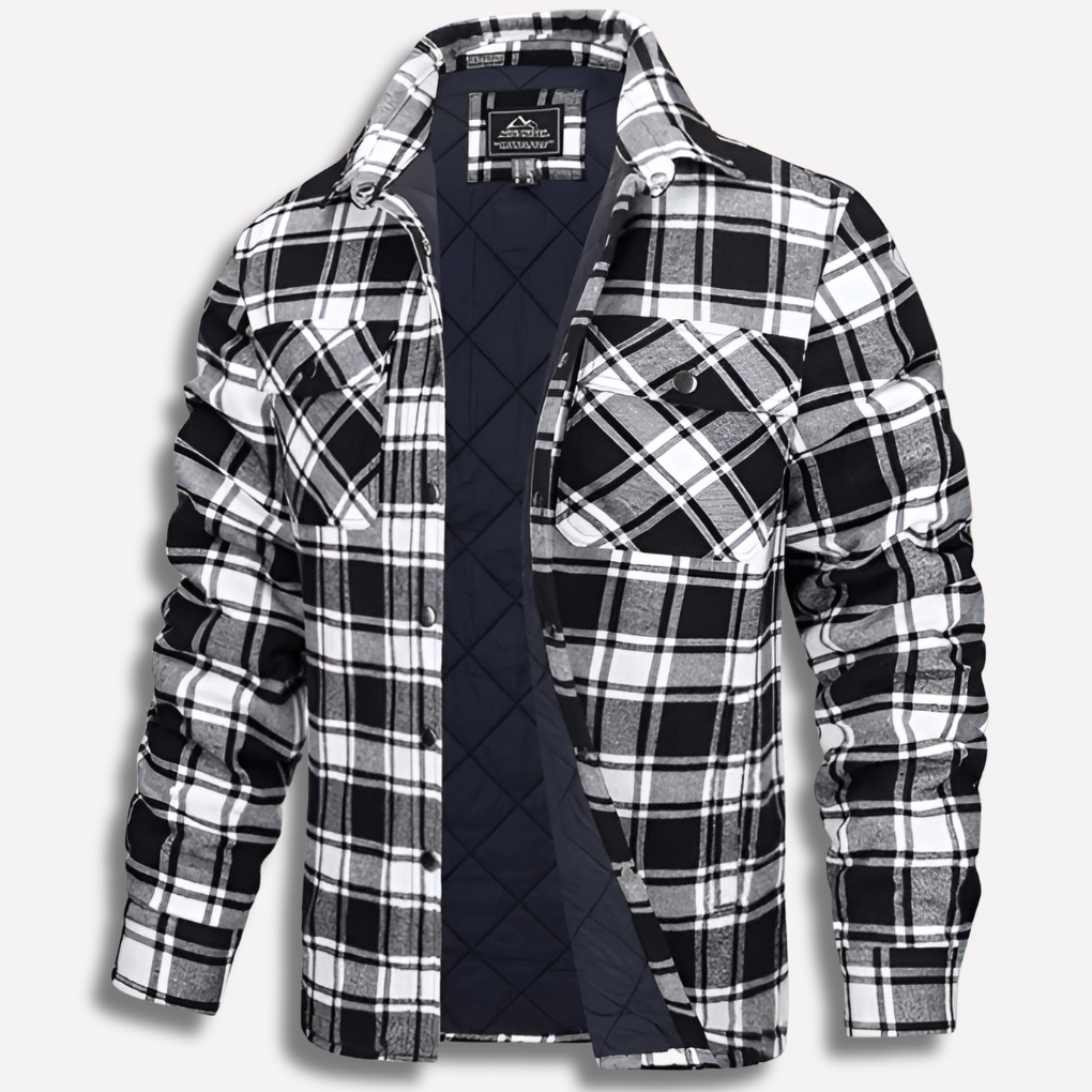 Stijlvol heren geruit overhemd met klassiek ruitjespatroon voor casual mode in lente/herfst.