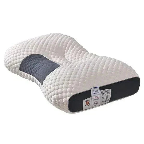 ErgoRelax hoofdkussen met massagefunctie voor ultiem slaapcomfort en ontspanning. Verlicht nekpijn.