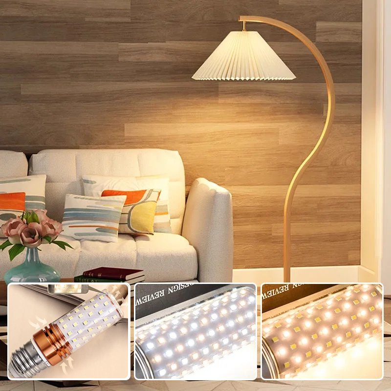 Witte LED lamp, energiezuinig en duurzaam. Biedt niet-flikkerend licht voor een oogvriendelijke omgeving.