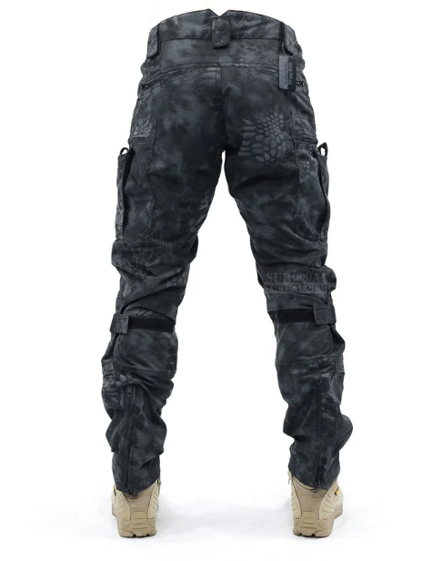 Bram heren cargo broek met kniebescherming en stretch tailleband, functionele en comfortabele werkbroek.