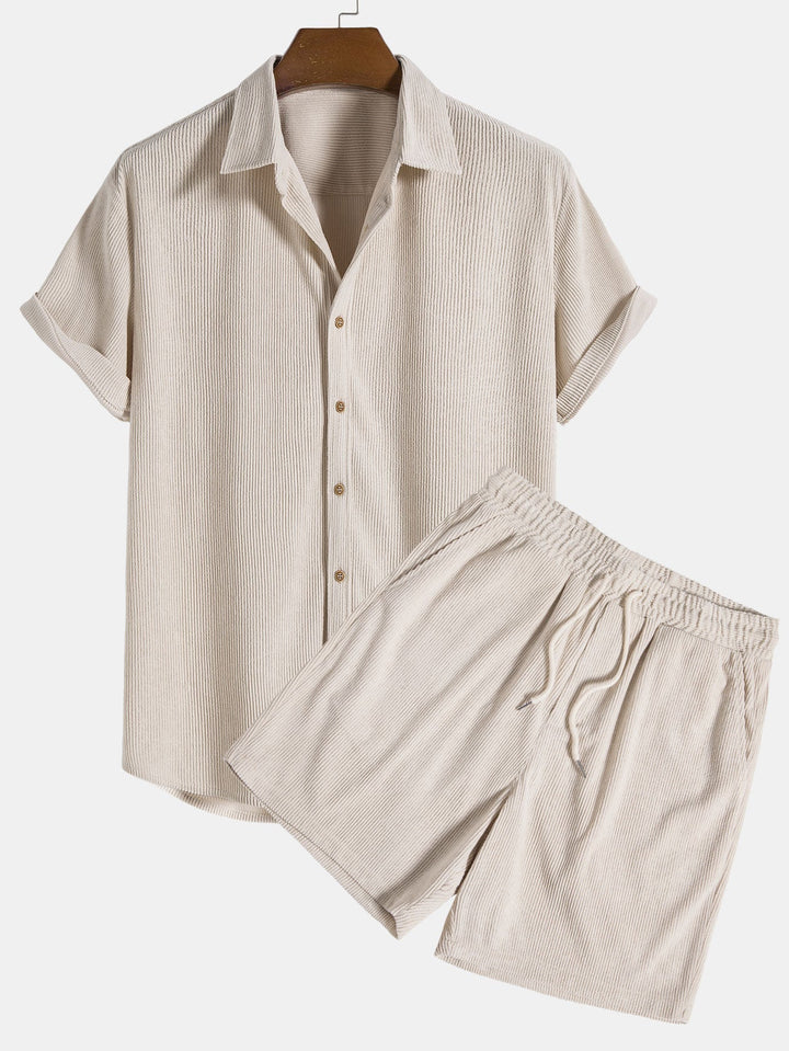 Heren zomerset, ademend en comfortabel, ideaal voor strand en vrije tijd.