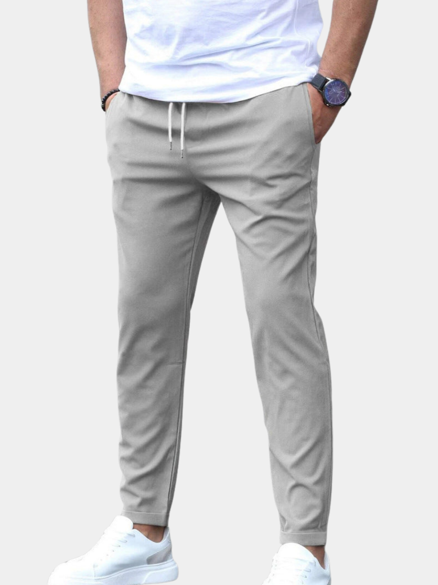 Heren comfortbroek, elastisch en stijlvol, perfect voor dagelijkse casual kleding. Veelzijdige heren mode lente/zomer.