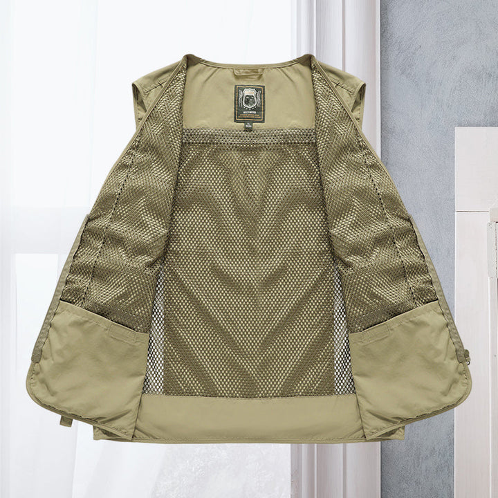Heren outdoorvest Viktor, functioneel en lichtgewicht, perfect voor al je buitenavonturen.