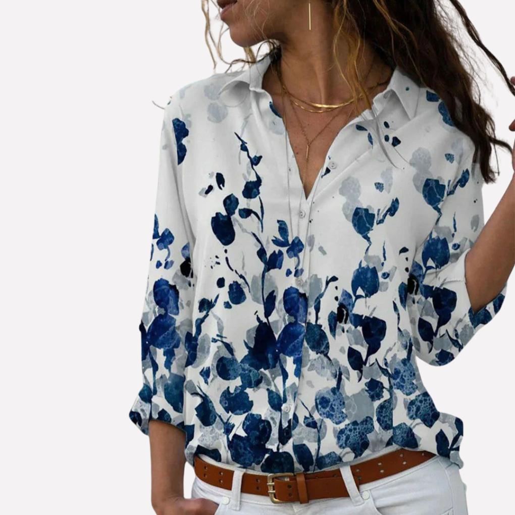 Dames luchtige zomerblouse met korte mouwen, ideaal voor casual zomermode en comfortabele dameskleding.