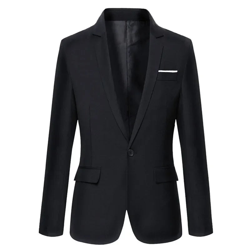 Stijlvolle Hoymans slim fit heren blazer, ideaal voor zakelijke en formele gelegenheden, benadrukt een modern silhouet.