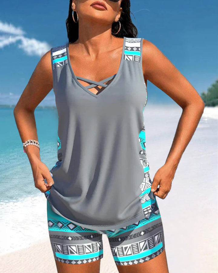 Dames tankini met optimale pasvorm, comfortabel en modieus voor de zomer.