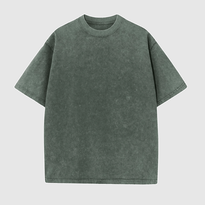Veelzijdig heren T-shirt, oversized pasvorm met coole washed finish. Comfortabel voor elke dag en trendy look.
