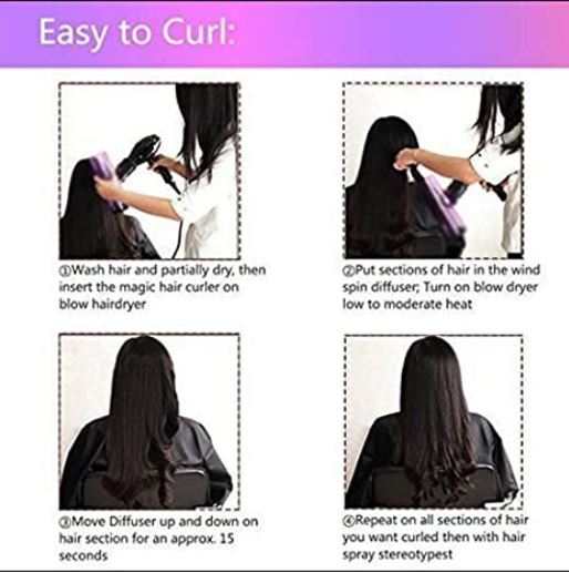 Air Curler haardroger voor prachtige, natuurlijke krullen zonder hittebeschadiging aan het haar.