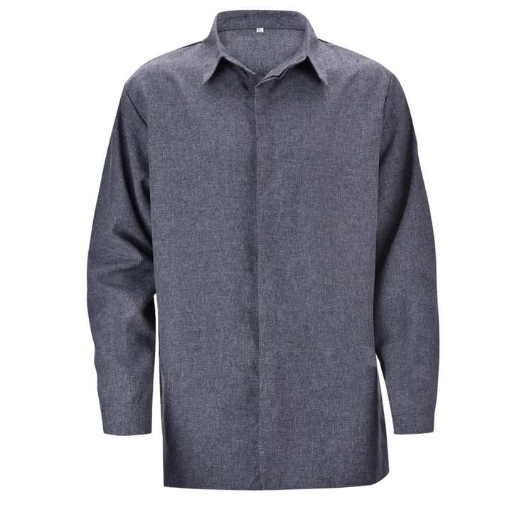 Opgevouwen Hoymans heren regular fit overhemd, lange mouwen voor comfort en stijl.